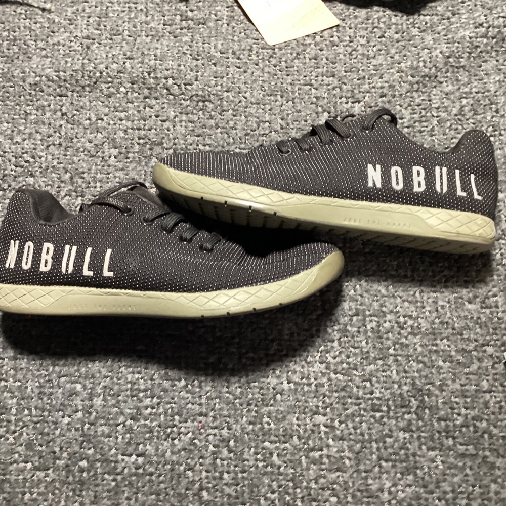 Unisex NOBULL Trainer Black Gum SuperFabric CrossFit Trainers Mens 6.5 Womens 8